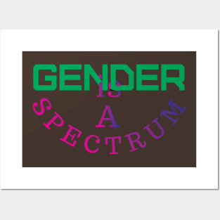 Gender is a spectrum Posters and Art